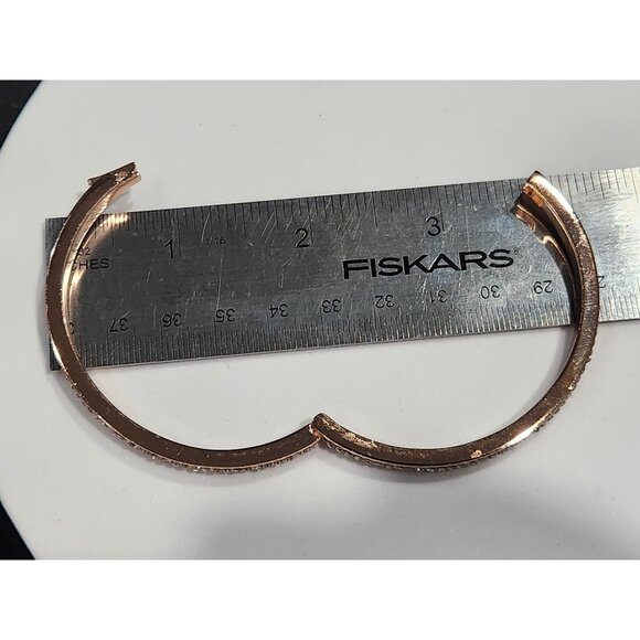Kate Spade New York Pave Rose Gold Hinge Bangle Bracelet - Picture 5 of 6